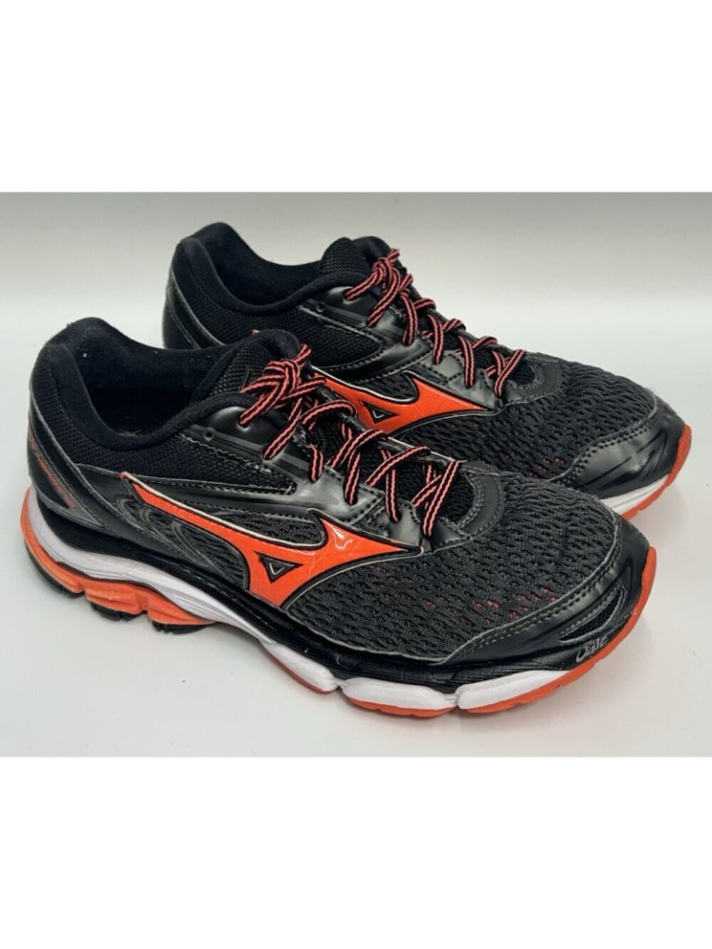 Mizuno Wave Inspire 13 Womens Shoes Size 10 Black Orange Running Gym *no Insoles - Picture 2 of 9
